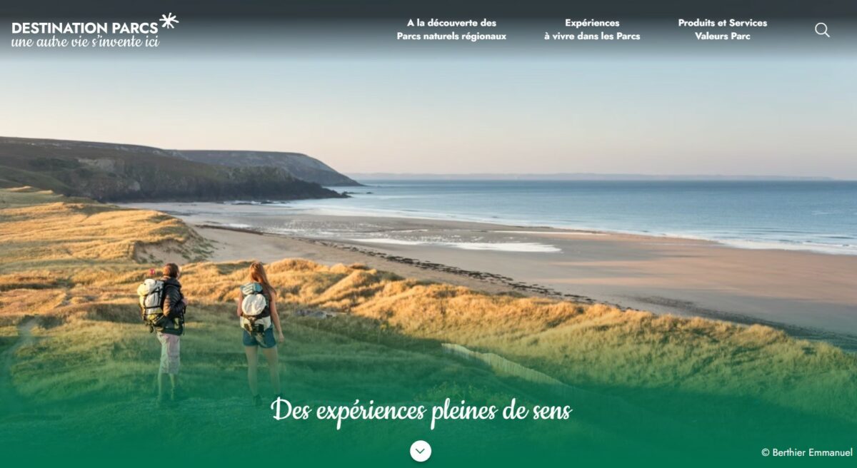 Visuel de la plateforme des parcs naturels régionaux de France