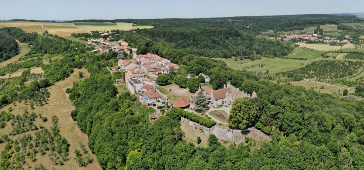 Village d'Hattonchâtel vu du ciel