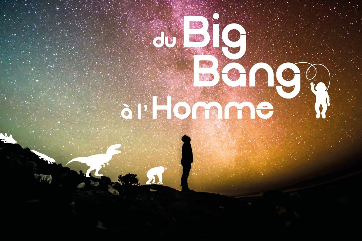 Affiche de l'exposition du Big Bang à l'Homme